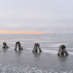 zugefrorener Neusiedlersee